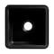 Alfi Brand Black Matte Square 18" x 18" Undermount / Drop In Fireclay Prep Sink ABF1818S-BM - alternate 4
